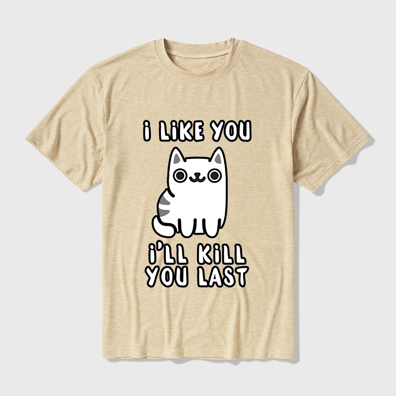 Tokyo-Tiger Cats And Humans Have A Love-hate Relationship Cotton Blend T-Shirt