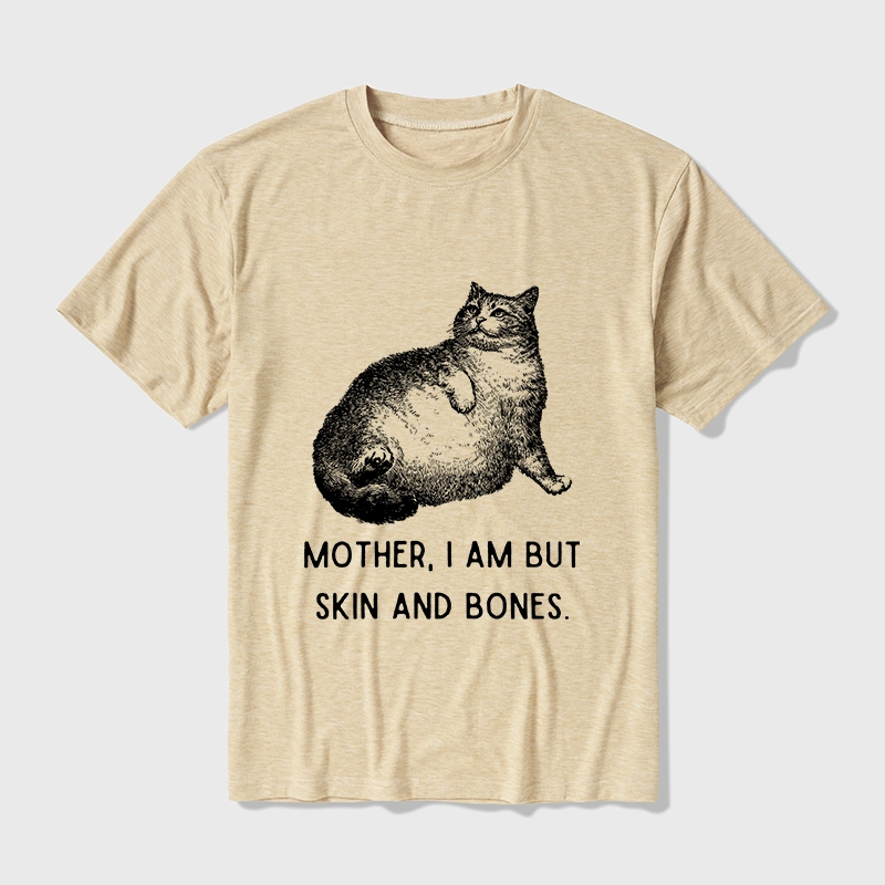 Tokyo-Tiger Skin & Bones Cat Cotton Blend T-Shirt