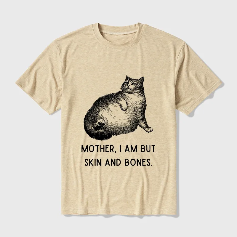 Tokyo-Tiger Skin & Bones Cat Cotton Blend T-Shirt