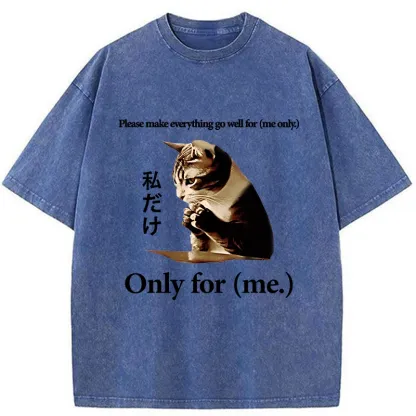 Tokyo-Tiger Only Me Everything's Fine Washed T-Shirt