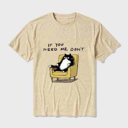 Tokyo-Tiger Unavailable Cat Cotton Blend T-Shirt