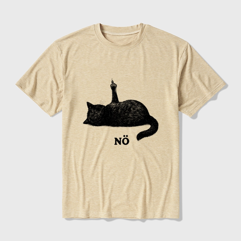 Tokyo-Tiger Cat Refused Cotton Blend T-Shirt
