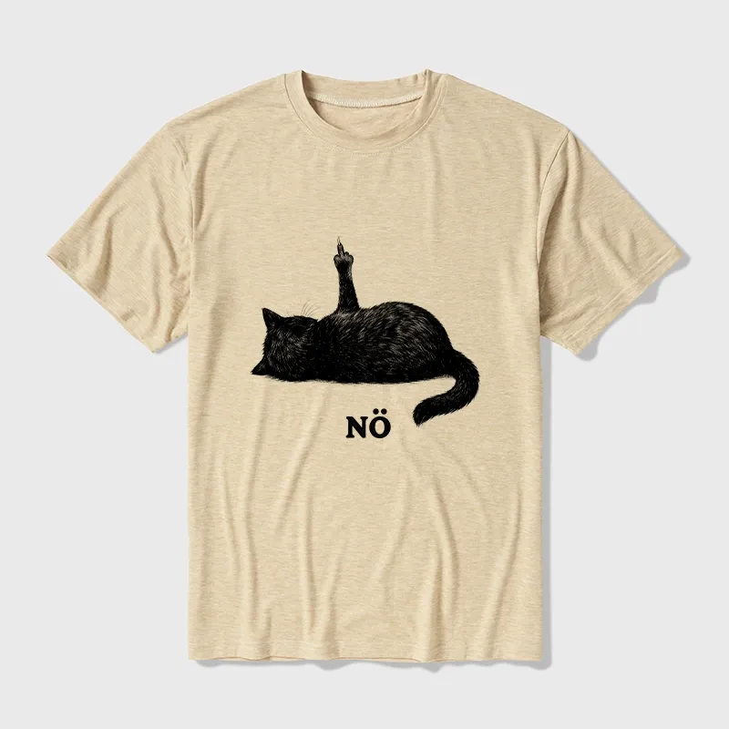 Tokyo-Tiger Cat Refused Cotton Blend T-Shirt