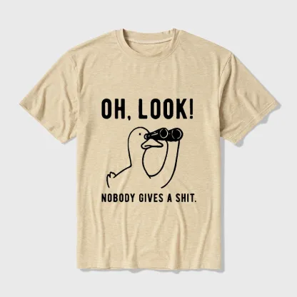 Tokyo-Tiger No One Cares About The Duck Cotton Blend T-Shirt