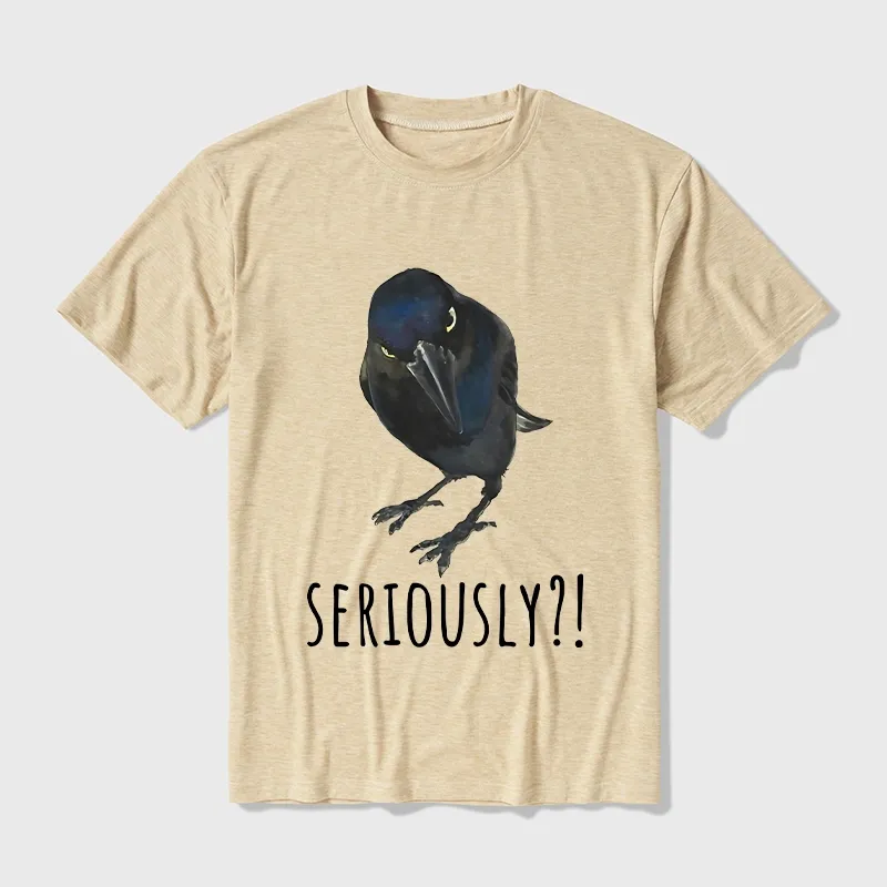 Tokyo-Tiger Raven's Question Cotton Blend T-Shirt