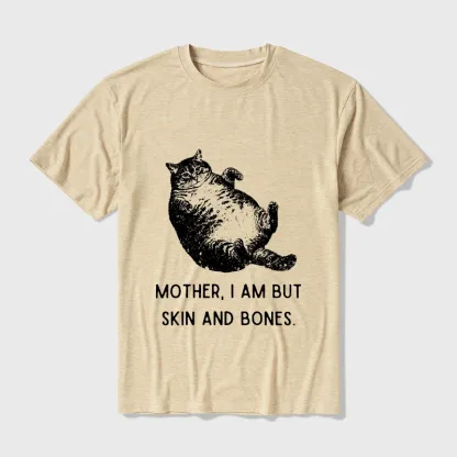 Tokyo-Tiger Overweight Cat And Its Doting Owner Cotton Blend T-Shirt