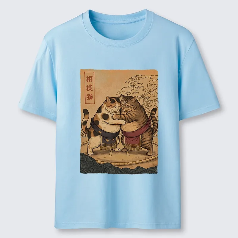 Tokyo-Tiger Sumo Cats Ready To Fight Classic T-Shirt