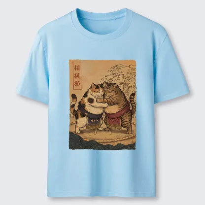 Tokyo-Tiger Sumo Cats Ready To Fight Classic T-Shirt