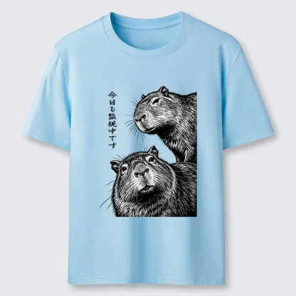 Tokyo-Tiger Capybara Surveillance Squad Classic T-Shirt