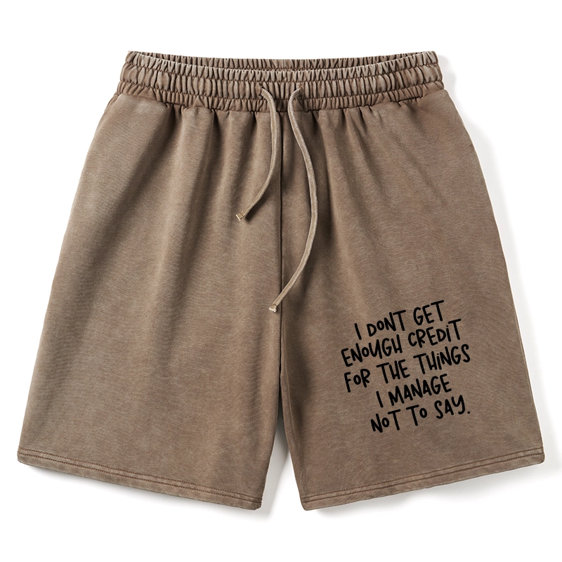 Tokyo-Tiger Saying No Is A Superpower Washed Shorts