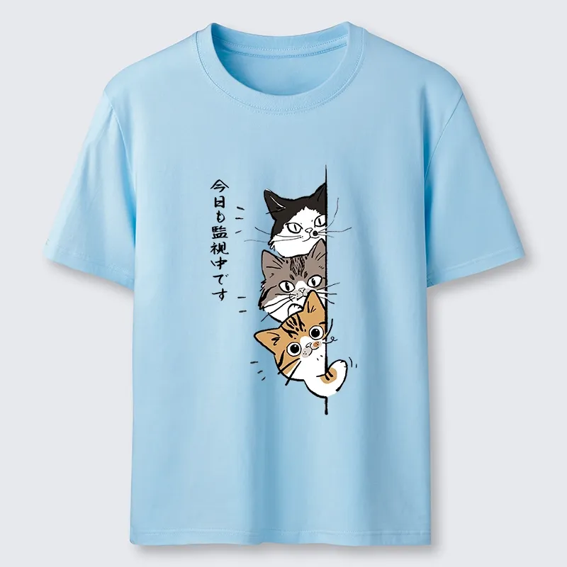 Tokyo-Tiger Funny Cat Surveillance Squad Classic T-Shirt