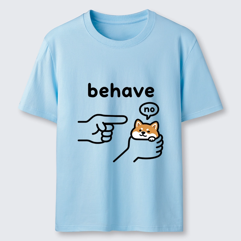 Tokyo-Tiger Funny Shiba Refusing To Behave Classic T-Shirt