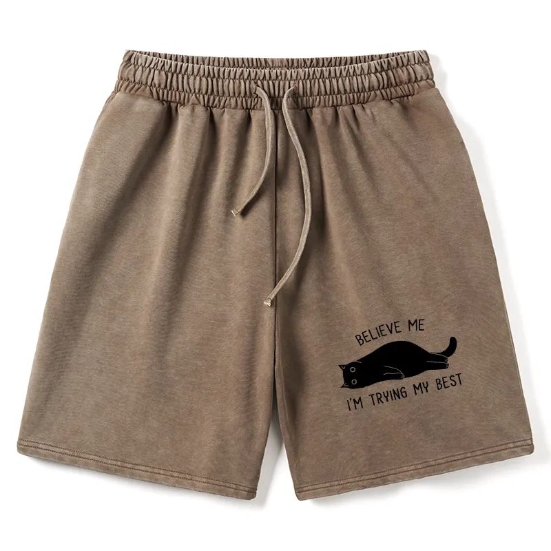Tokyo-Tiger When Life Is Hard Nap First Washed Shorts