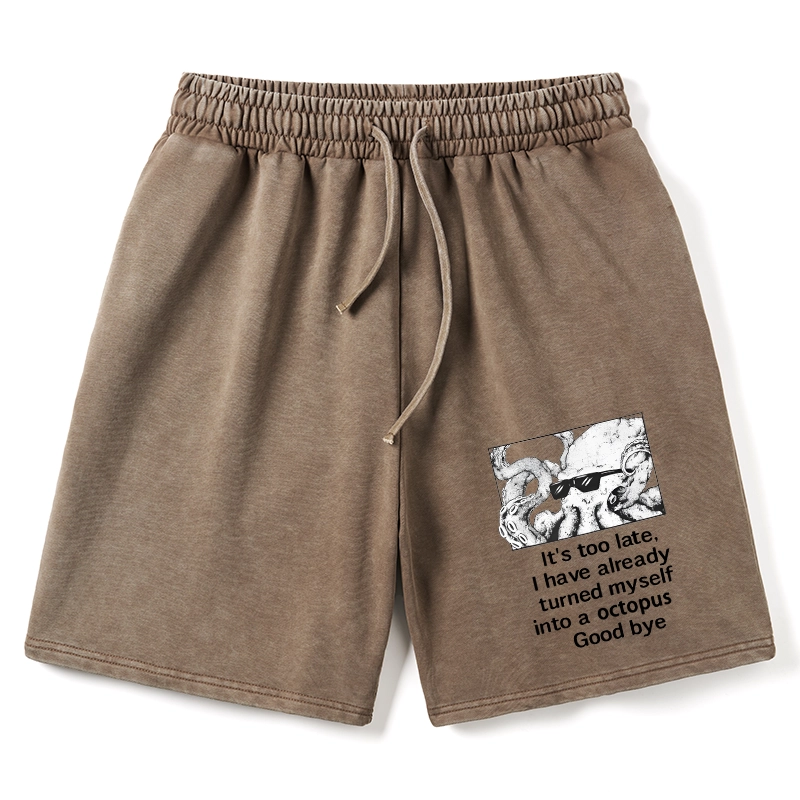 Tokyo-Tiger Octopus Meme I Disappeared Completely Washed Shorts