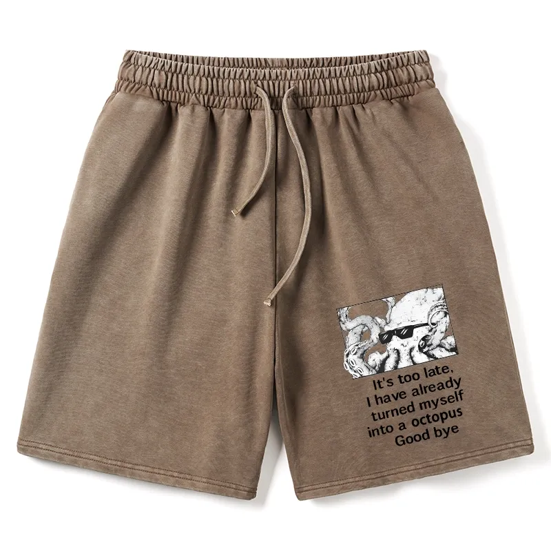Tokyo-Tiger Octopus Meme I Disappeared Completely Washed Shorts