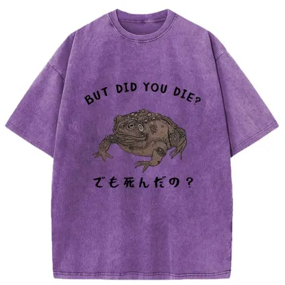 Tokyo-Tiger Question From Frog Funny Washed T-Shirt