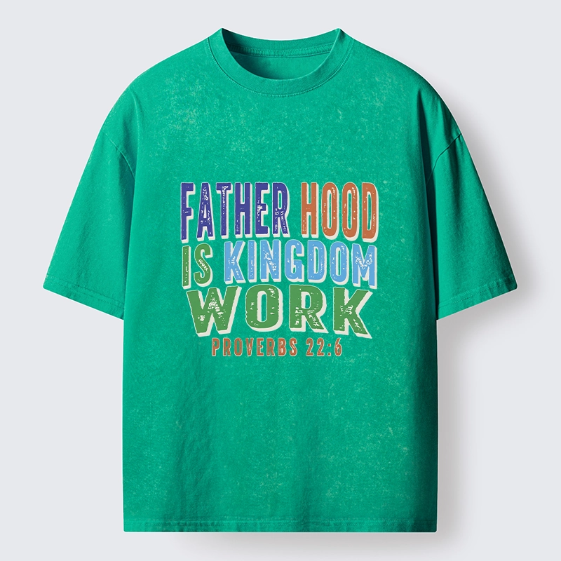 Tokyo-Tiger Dad Life Proverbs Quote Washed T-Shirt