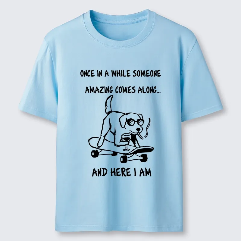 Tokyo-Tiger Cool Dog On Skateboard Funny Meme Classic T-Shirt