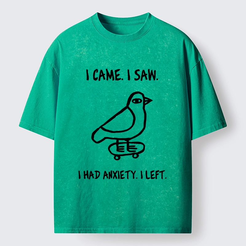 Tokyo-Tiger Funny Meme Bird Just Needs A Break Washed T-Shirt