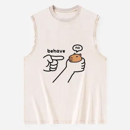 Tokyo-Tiger Dishonest Capybara Washed Tank