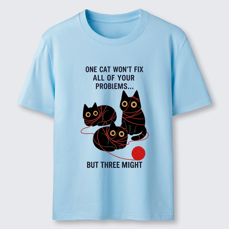 Tokyo-Tiger Three Cats Fix All Problems Classic T-Shirt