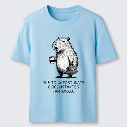 Tokyo-Tiger Capybara Is Awake Against Its Will Classic T-Shirt