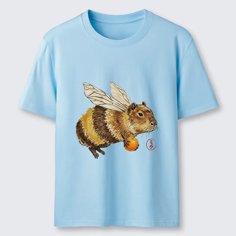 Tokyo-Tiger Funny Capybara Bee Meme Art Classic T-Shirt