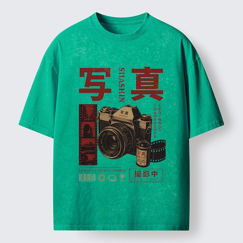 Tokyo-Tiger Capture The Moment With Film Washed T-Shirt