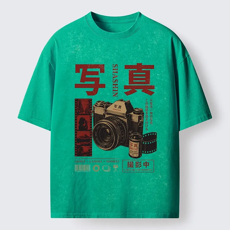 Tokyo-Tiger Capture The Moment With Film Washed T-Shirt