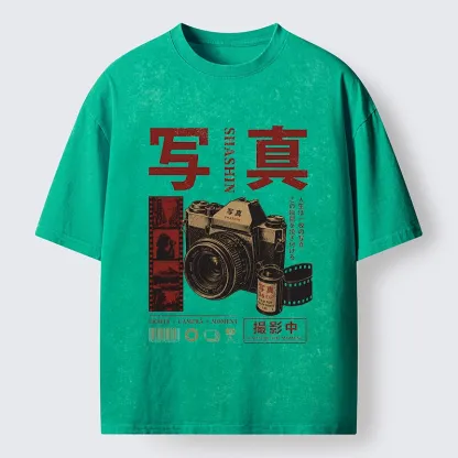 Tokyo-Tiger Capture The Moment With Film Washed T-Shirt