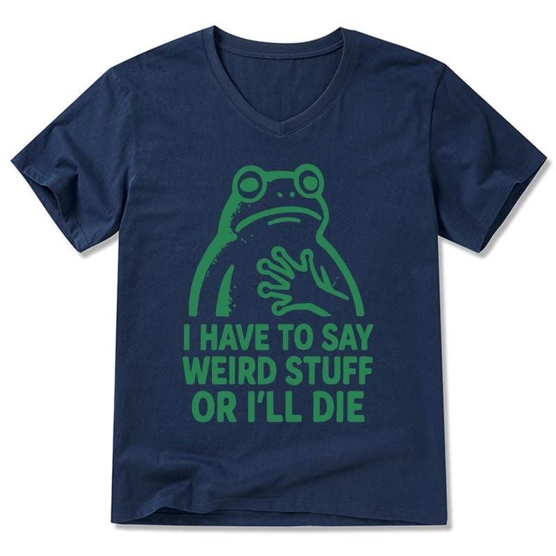 Tokyo-Tiger Weird Frog Funny Meme V-Neck Classic T-Shirt