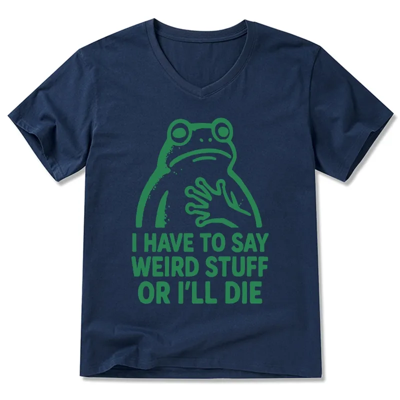 Tokyo-Tiger Weird Frog Funny Meme V-Neck Classic T-Shirt
