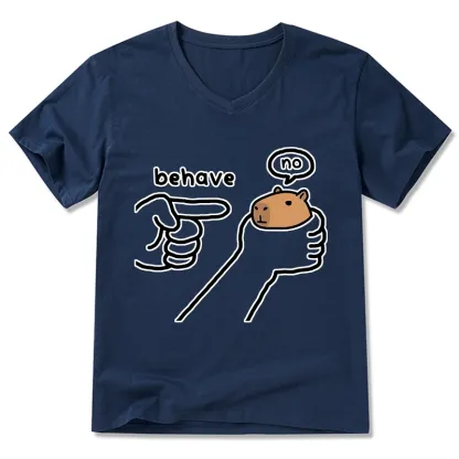 Tokyo-Tiger Dishonest Capybara V-Neck Classic T-Shirt