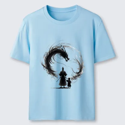 Tokyo-Tiger Samurai And Dragon Fatherhood Classic T-Shirt