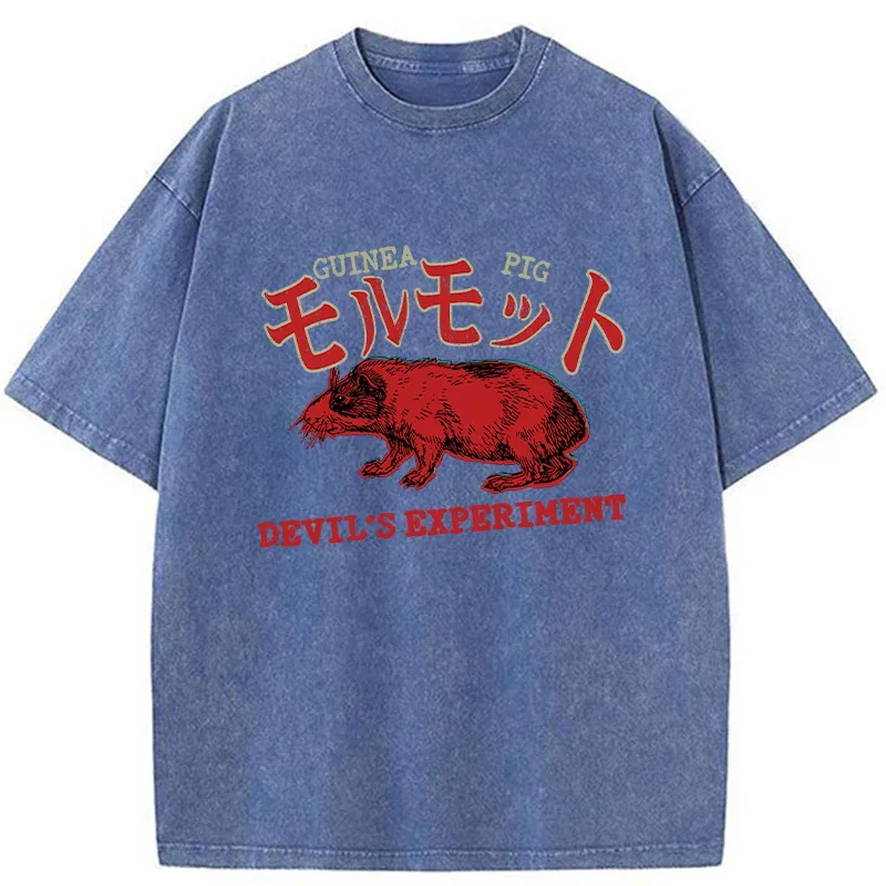 Tokyo-Tiger Terrible Guinea Pig Washed T-Shirt