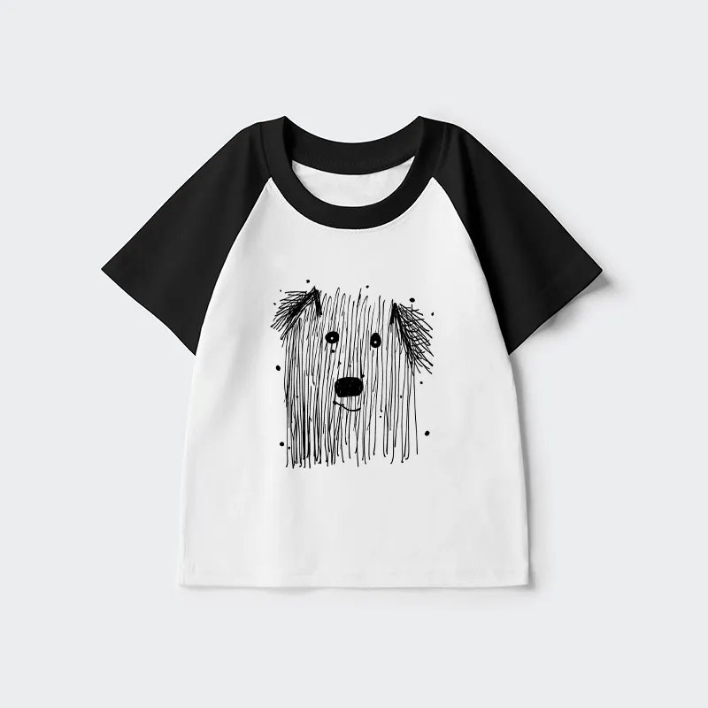 Tokyo-Tiger Fluffy Chaos In Dog Form Kids Raglan T-shirt