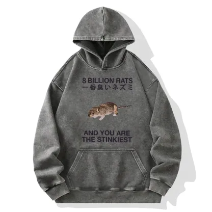 Tokyo-Tiger World's Stinkiest Rat Washed Hoodie