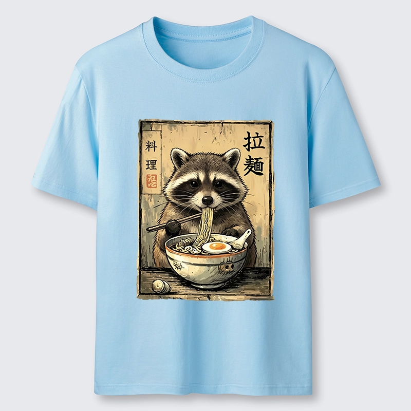 Tokyo-Tiger Raccoon Eating Ramen And Loving It Classic T-Shirt