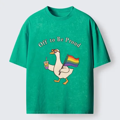 Tokyo-Tiger Off To Be Proud Goose Edition Washed T-Shirt