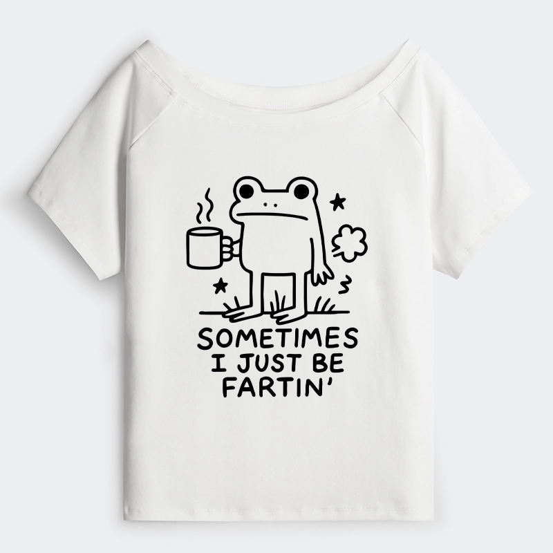 Tokyo-Tiger Sometimes A Frog Just Needs To Fart Off Shoulder T-Shirt