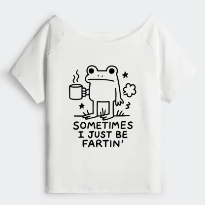 Tokyo-Tiger Sometimes A Frog Just Needs To Fart Off Shoulder T-Shirt