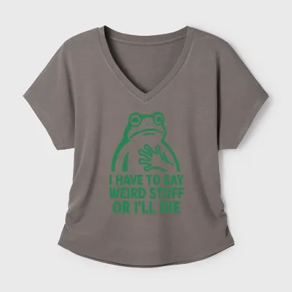 Tokyo-Tiger Weird Frog Funny Meme Modal Dolman Sleeve T-Shirt
