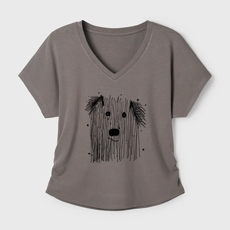 Tokyo-Tiger Fluffy Chaos In Dog Form Modal Dolman Sleeve T-Shirt