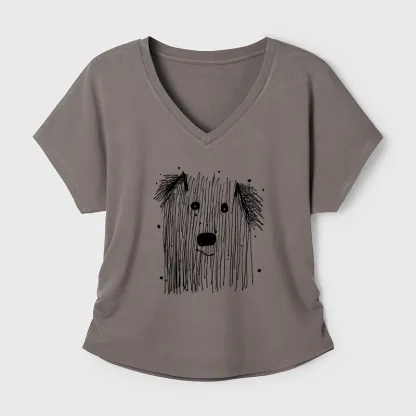 Tokyo-Tiger Fluffy Chaos In Dog Form Modal Dolman Sleeve T-Shirt