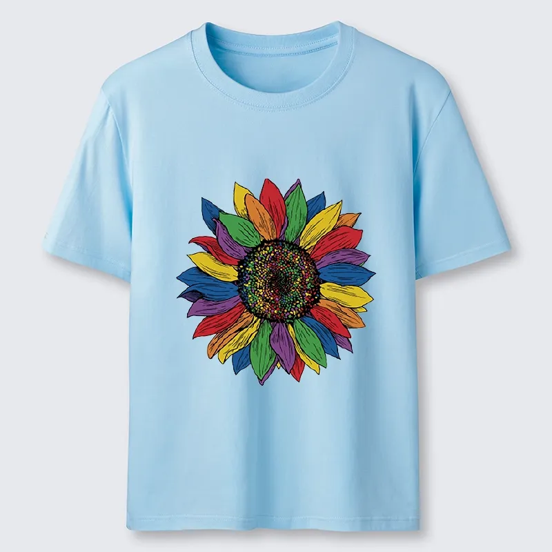 Tokyo-Tiger Rainbow Sunflower Pride Art Classic T-Shirt