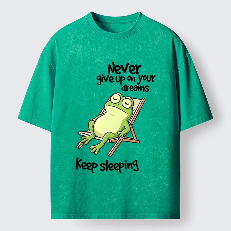 Tokyo-Tiger Never Abandon Your Sleepy Dreams Washed T-Shirt