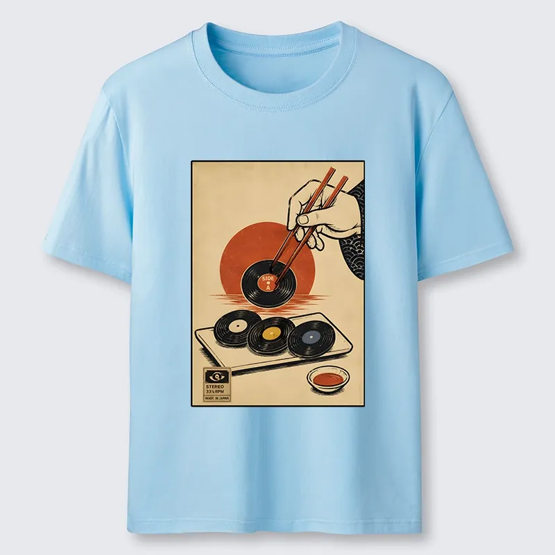 Tokyo-Tiger Chopsticks And Vinyl Sushi Art Classic T-Shirt Sale