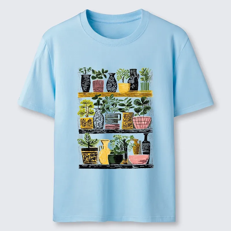 Tokyo-Tiger Cozy Home Plant Shelf Vibes Classic T-Shirt