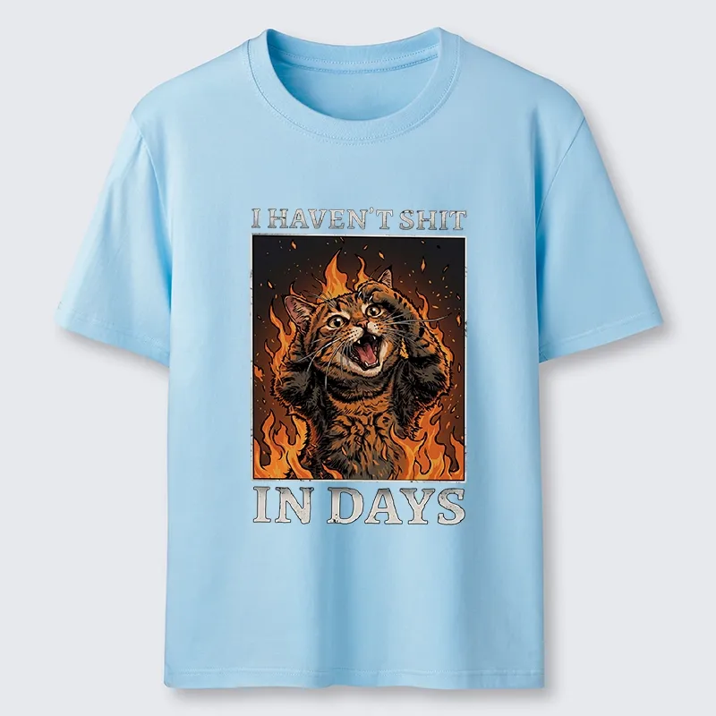 Tokyo-Tiger Funny Cat Constipation Meme Art Classic T-Shirt