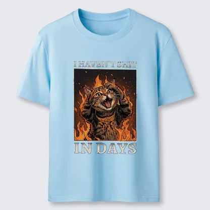 Tokyo-Tiger Funny Cat Constipation Meme Art Classic T-Shirt